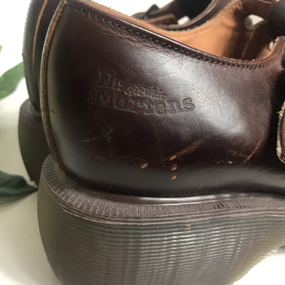 Dr. Martens Shoes | Dr Martens Triple Buckle Mary Janes Brown Size 7 | Poshmark